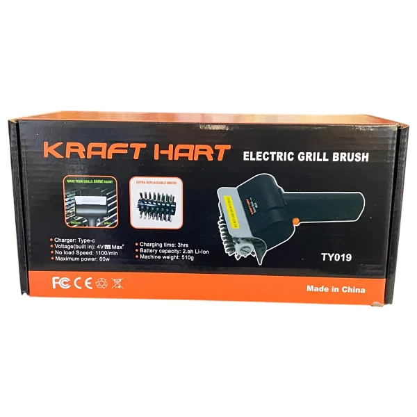 Kraft Hart Mangal Temizleme Fırçası Çelik Tel Izgara Temizleyici Barbekü Grill Fırçası Dayanıklı Saplı - Görsel 3