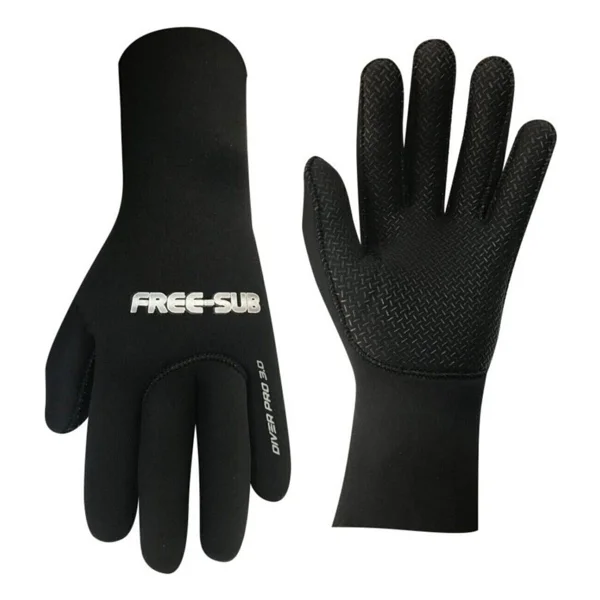 Free-Sub Diver Pro 3mm Black (Siyah) Neopren Dalış Eldiveni - XL - Görsel 4