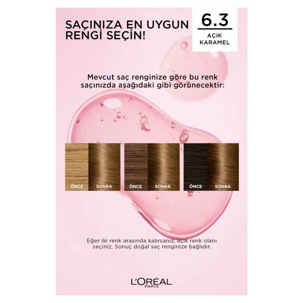 L'oreal Paris Excellence Creme 6.3 Açık Karamel Saç Boyası - Görsel 9