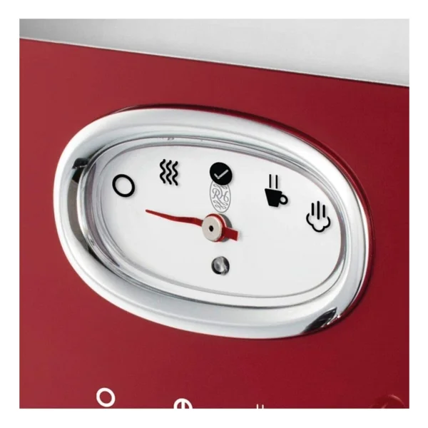 Russell Hobbs 28250-56 Retro Kırmızı Espresso Makinesi - Görsel 8