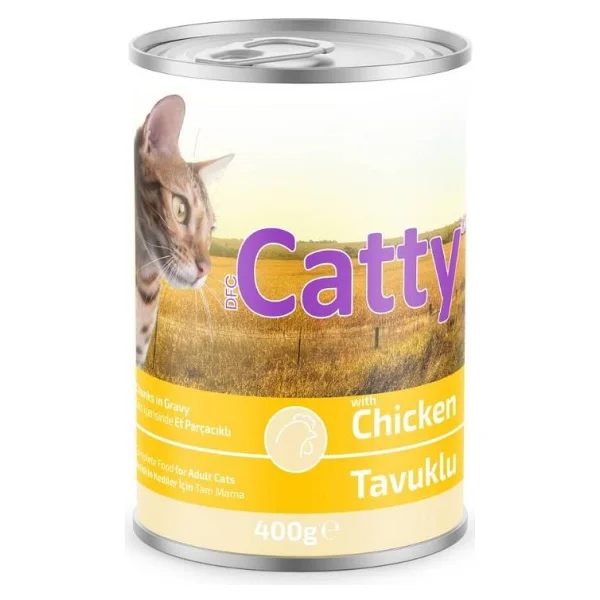 Catty Gravy Soslu Tavuklu 400 Gr Yetişkin Konserve Kedi Maması - Görsel 2