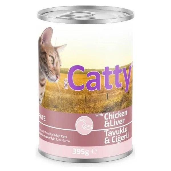 Catty Pate Tavuklu Ve Ciğerli 395 Gr Yetişkin Konserve Kedi Maması - Görsel 2