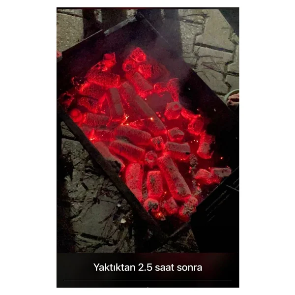 Tezyak Profesyonel Tek Kibritle Yanan Yeni Nesil Mangal Kömürü (2 Kg X 10 Paket) 20 Kg - Görsel 6