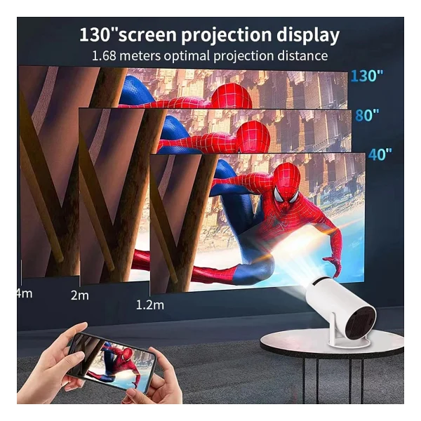 Auhma Apr4 4K UHD 2gb RAM 16gb Hafıza Akıllı Android Projeksiyon Cihazı - Görsel 4