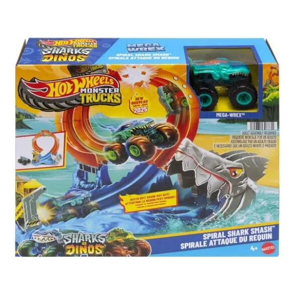 Hot Wheels Monster Trucks Köpekbalığı Oyun Seti Jfr08 - Görsel 7