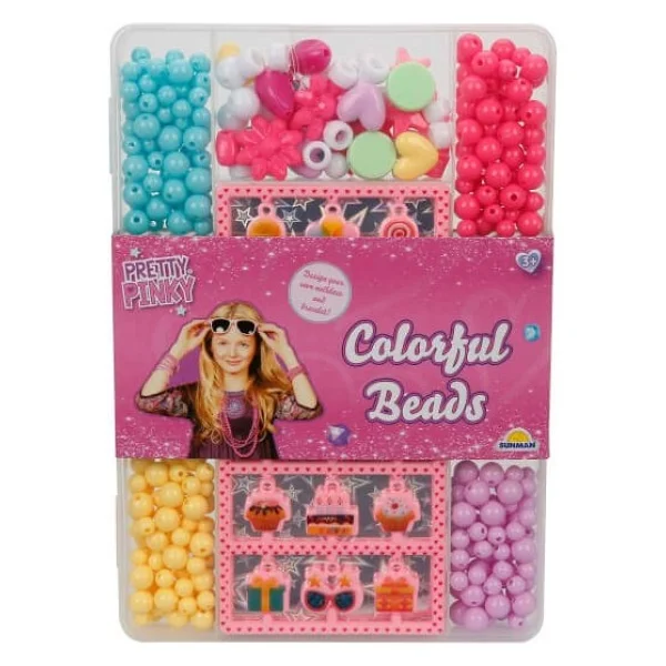 Pretty Pinky Renkli Boncuklar Seti - Görsel 4