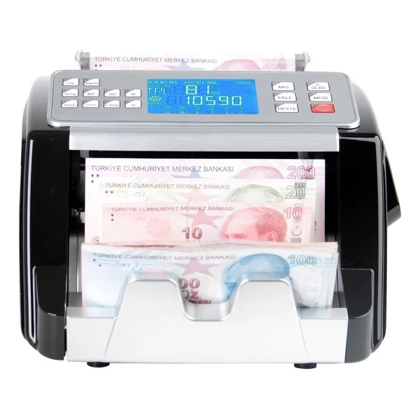Sigma Sc9520p Karışık Para Sayma Makinesi - Tl - Euro - Usd - Türkçe Sesli Uyarı + Müşteri Ekranı - Görsel 2