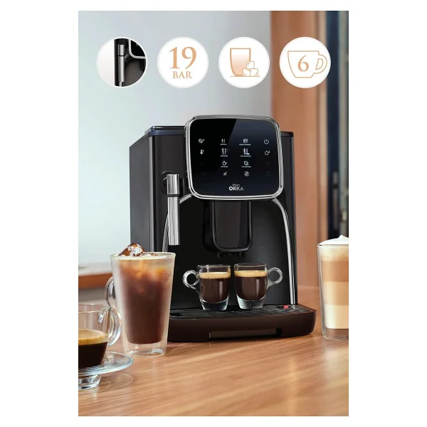 Arzum Okka Pro Ok0030-05 Krom Tam Otomatik Espresso Makinesi - Görsel 7
