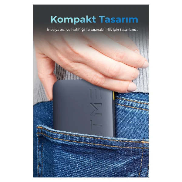 Voltme Hypercore Kompakt 10000 mAh Hızlı Şarj Powerbank - Görsel 7