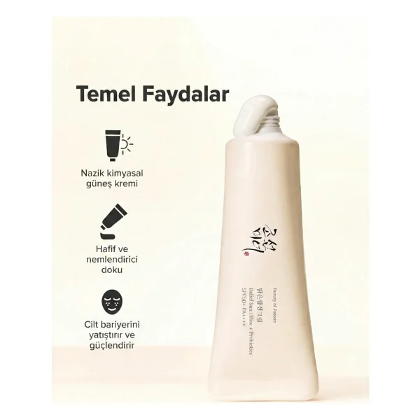 Beauty Of Joseon Relief Sun Rice + Probiotics 50 Ml 50 Faktör Güneş Kremi - Görsel 5