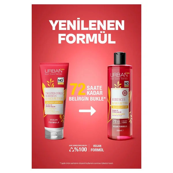 Urban Care Hibiscus Shea Butter Bukle Belirginleştirici 350 Ml Şampuan - Görsel 4