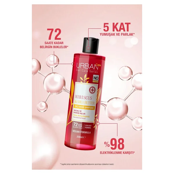 Urban Care Hibiscus Shea Butter Bukle Belirginleştirici 350 Ml Şampuan - Görsel 6