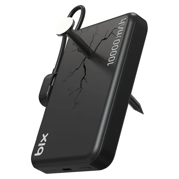 Bix Pb121 Siyah 10000 mAh Hızlı Şarj Magsafe Powerbank - Görsel 3