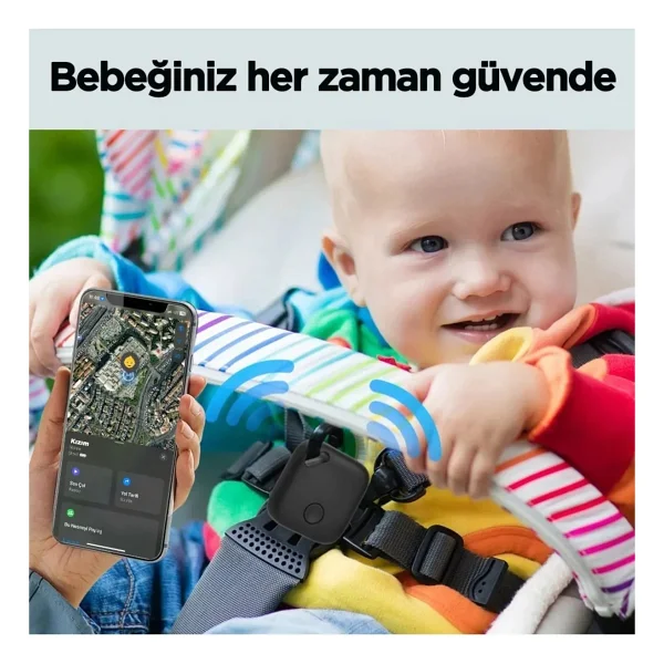 Pengraph Itag Akıllı GPS Takip Cihazı - Araç - Çocuk - Evcil Hayvan - Motosiklet - Siyah - Görsel 8