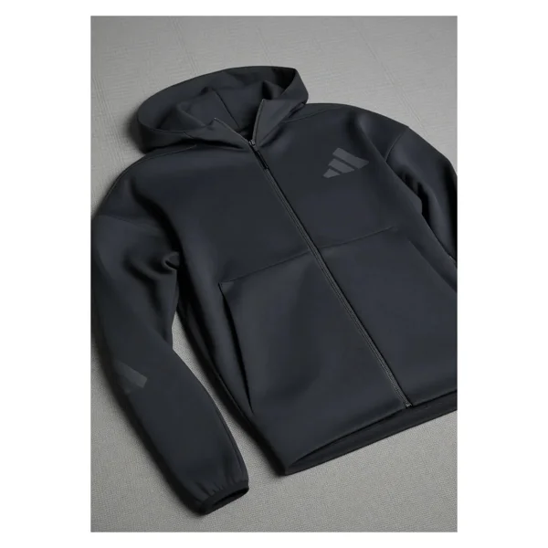 Adidas Z.N.E. Je7538 Kapüşonlu Siyah Erkek Eşofman Üstü - Görsel 9