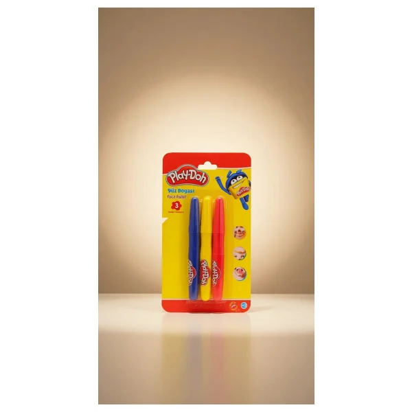 Play-Doh 3 Renk Yüz Boyası - Görsel 6