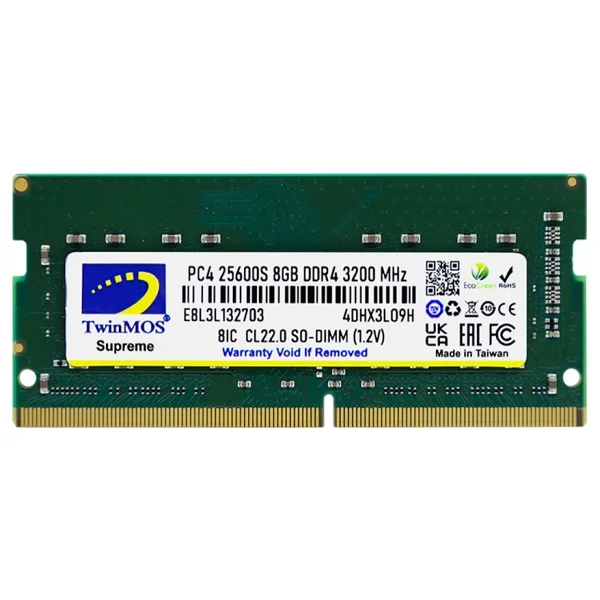 Twinmos 8 GB 3200 MHz DDR4 Cl19 Sodımm Mdd48gb3200n RAM - Görsel 7