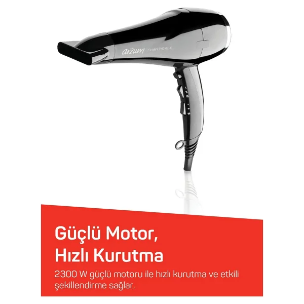 Arzum Ar5007 Shiny 2200 W İyonlu Saç Kurutma Makinesi - Görsel 3