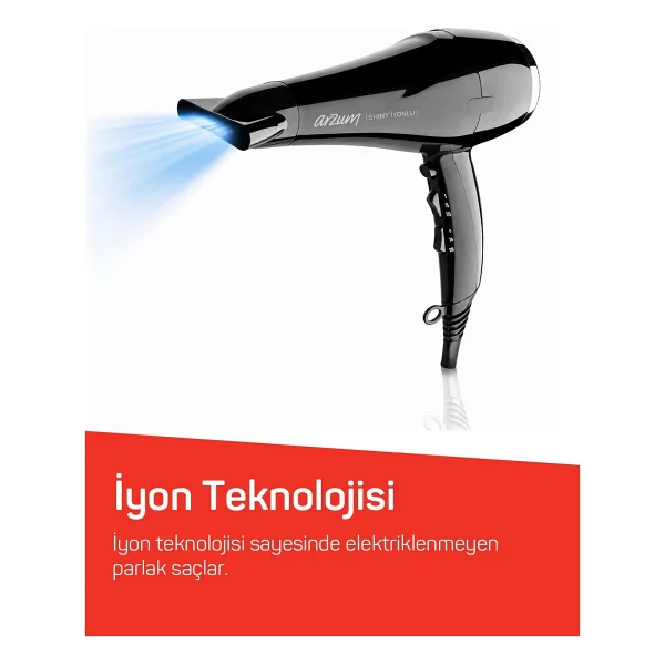Arzum Ar5007 Shiny 2200 W İyonlu Saç Kurutma Makinesi - Görsel 5