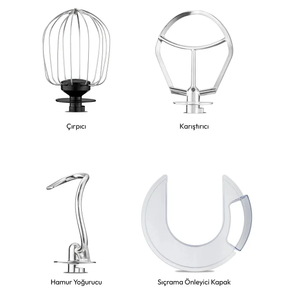 Emsan Bella Gusto Pro Dijital 1500 W Kırmızı 5 Lt Stand Mikser - Görsel 3