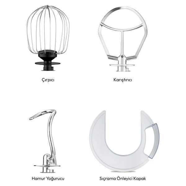 Emsan Bella Gusto Pro Dijital 1500 W Krem 5 Lt Stand Mikser - Görsel 3