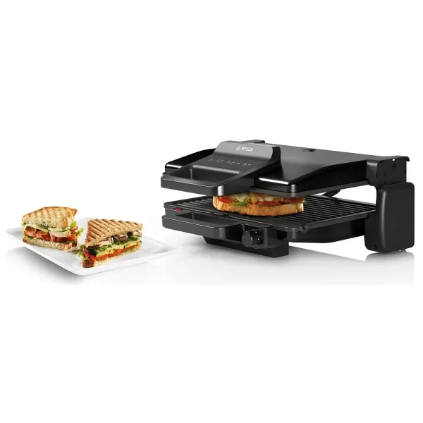 Bosch Siyah Renkli 2000 W Tost Ve Izgara Makinesi, Geniş Pişirme Alanı, Ayarlanabilir Isı Seviyesi Ve Kolay Temizlenen Plaka Yapısıyla Pratik Kullanım Ve Günlük Mutfak Kullanımına Uygun Pratik Çözüm - Görsel 8