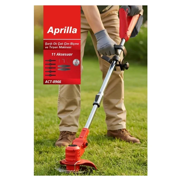 Aprilla Şarjlı Çalı Ve Çim Biçme Makinesi 8966 - Görsel 5