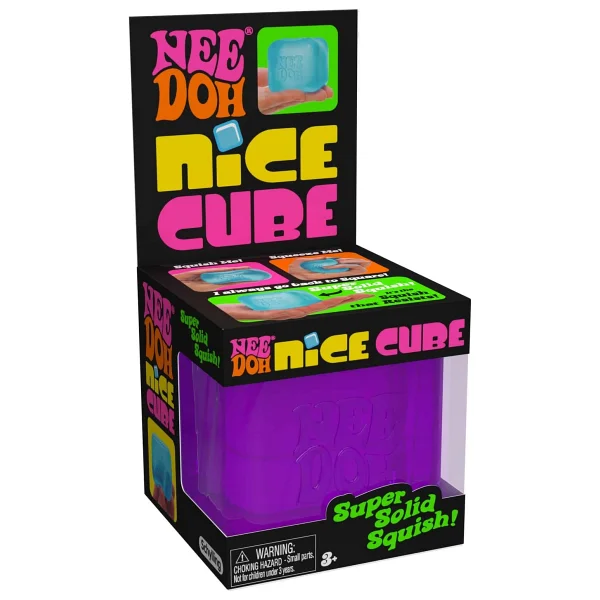 Schylling Needoh Nice Cube Sensory Squishy Stres Oyuncağı - Süper Yumuşak Kare Squish Oyuncak - Mavi - Görsel 6