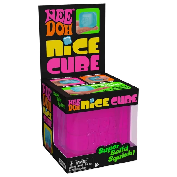 Schylling Needoh Nice Cube Sensory Squishy Stres Oyuncağı - Süper Yumuşak Kare Squish Oyuncak - Mavi - Görsel 7