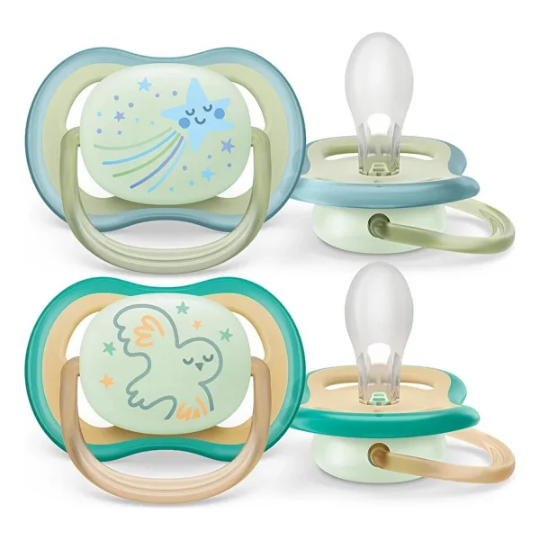 Philips Avent Ultra Air Gece Emziği 0-6 Ay, 2'li Paket, Erkek - Görsel 2