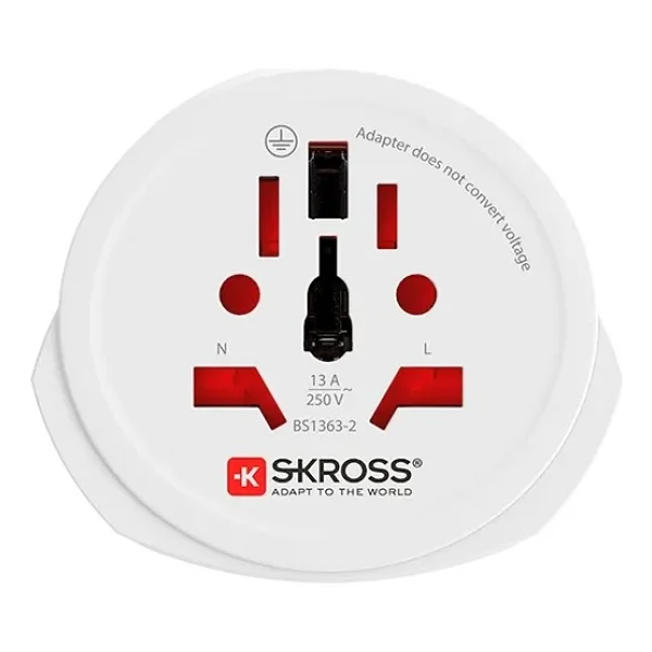 Skross Seyahat Adaptörü World To Europe- (Beyaz) - Görsel 2
