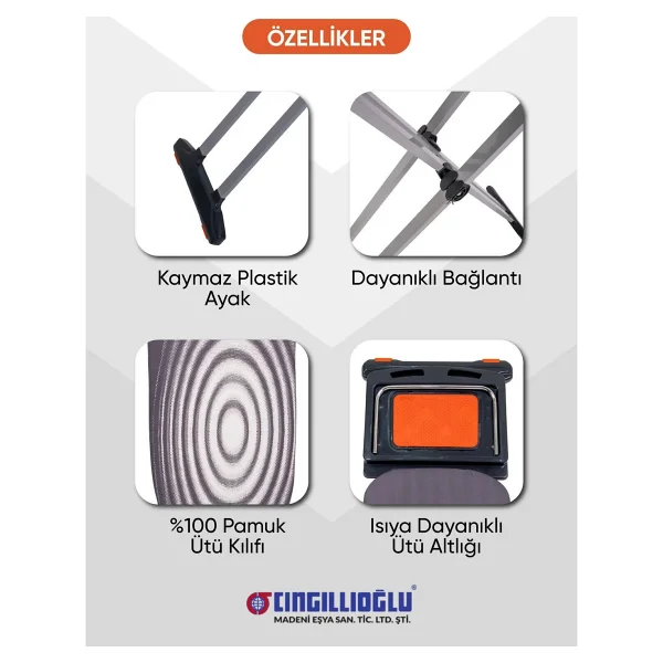 Cıngıllıoğlu Cm-920 Gloria Delux Ütü Masası - Görsel 4