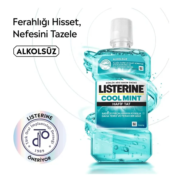 Listerine Cool Mint Hafif Tat 250 Ml Gargara - Görsel 9