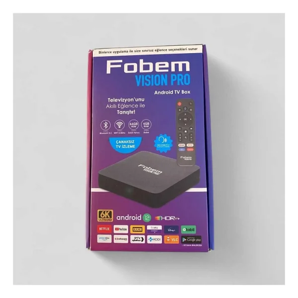 Fobem Vision Pro 6k Android TV Box - Görsel 3