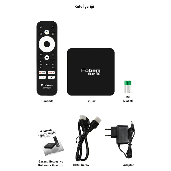 Fobem Vision Pro 6k Android TV Box - Görsel 7