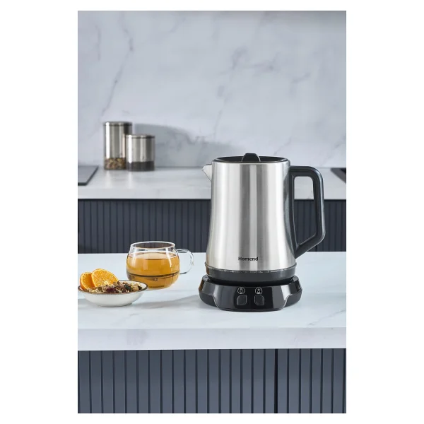Homend Royaltea Elegant 1775h 1800 W Inox Siyah Konuşan Çay Makinesi - Görsel 4