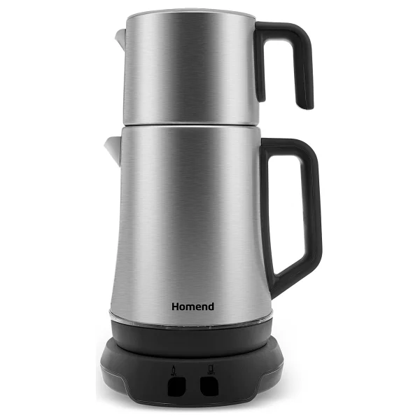 Homend Royaltea Elegant 1775h 1800 W Inox Siyah Konuşan Çay Makinesi - Görsel 6
