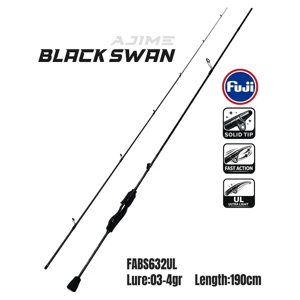 Fujin Theone 2000m Black Swan 190cm 03-4 Gr Aji Lrf Olta Seti - Görsel 3
