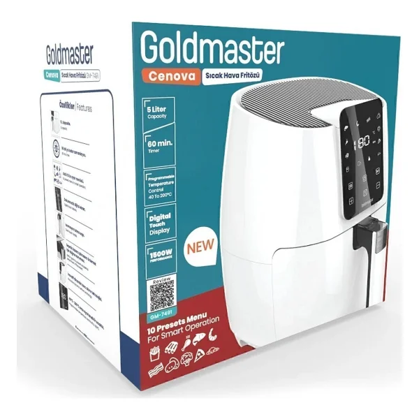 Goldmaster Cenova Gm7491 4.5 Lt Yağsız Fritöz - Görsel 7