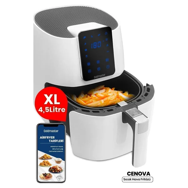 Goldmaster Cenova Gm7491 4.5 Lt Yağsız Fritöz - Görsel 8