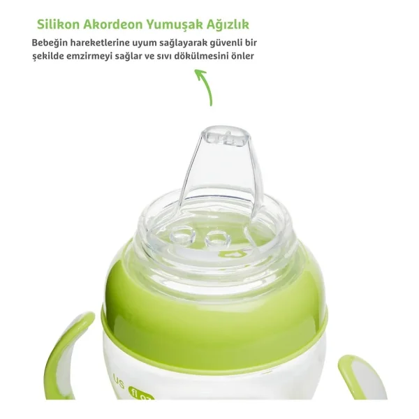 Munchkin Duyarlı Geçiş Bardağı 4 Ay+ 118 Ml Yeşil - Görsel 3
