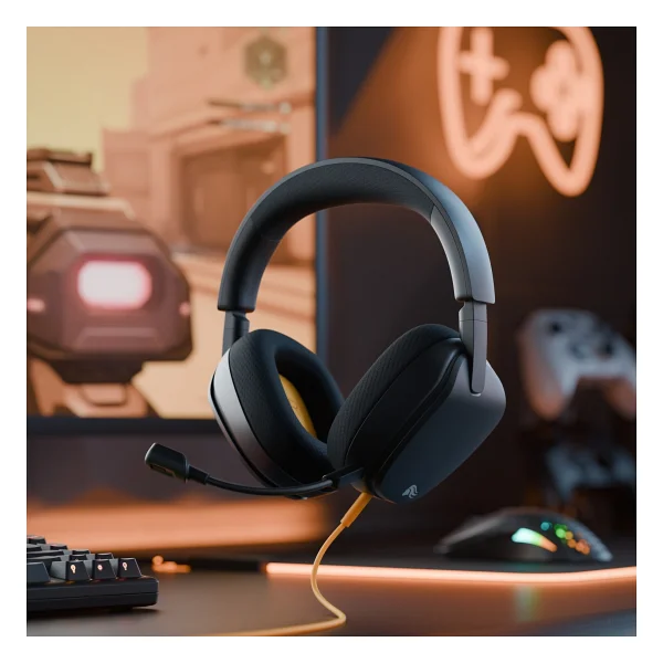 Glorious Ghs Eternal Glo-A-1pc-Blk Siyah Kablolu Kulak Üstü Oyuncu Kulaklığı - Görsel 7