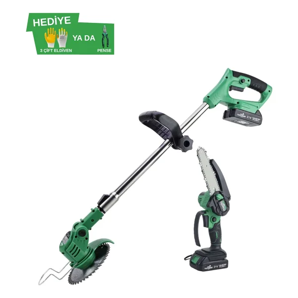 Dawreek Şarjlı Tırpan+Testere Green - Görsel 4