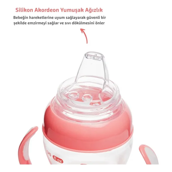 Munchkin Duyarlı Geçiş Bardağı 4 Ay+ 118 Ml Pembe - Görsel 3