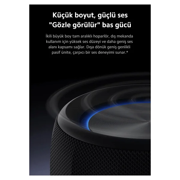 Xiaomi Mi Bluetooth Speaker Mini Siyah Kompakt Tasarım Ve Suya Dayanıklılık İle 2000 mAh Batarya - Görsel 8