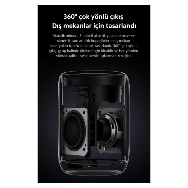 Xiaomi Mi Bluetooth Speaker Mini Siyah Kompakt Tasarım ve Suya Dayanıklılık ile 2000 mAh Batarya - Görsel 3
