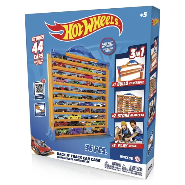 Hot Wheels Racentrack 44 Araba İçin Depolama Rafı Ve Yol Pisti Plastik Malzemeden Üretilmiştir Hwcc9b - Görsel 10