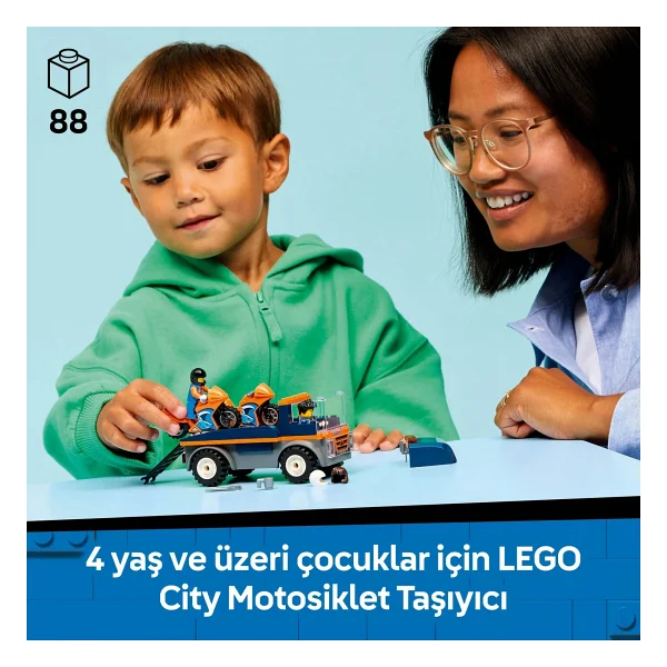 Lego 60491 City Motosiklet Taşıyıcı - Görsel 5