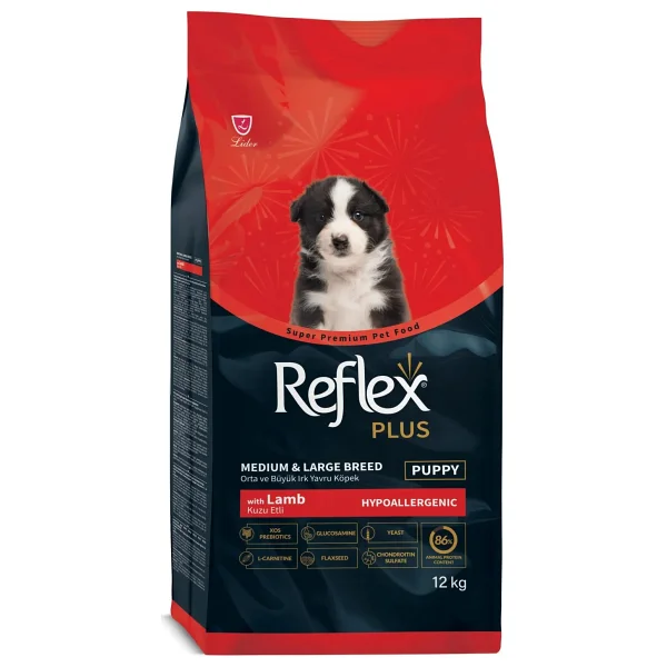 Reflex Plus Kuzu Etli 12 Kg Orta Ve Büyük Irk Yavru Köpek Maması - Görsel 5