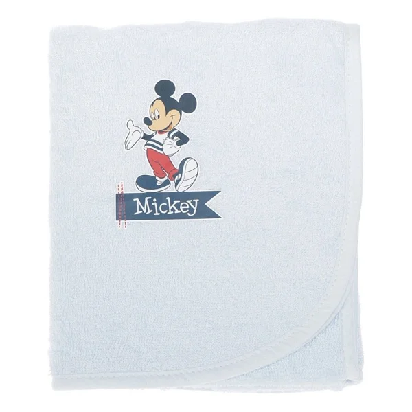 Özdilek Mickey Mouse Nakışlı Bambu Yenidoğan Bebek Pelerini - Görsel 3